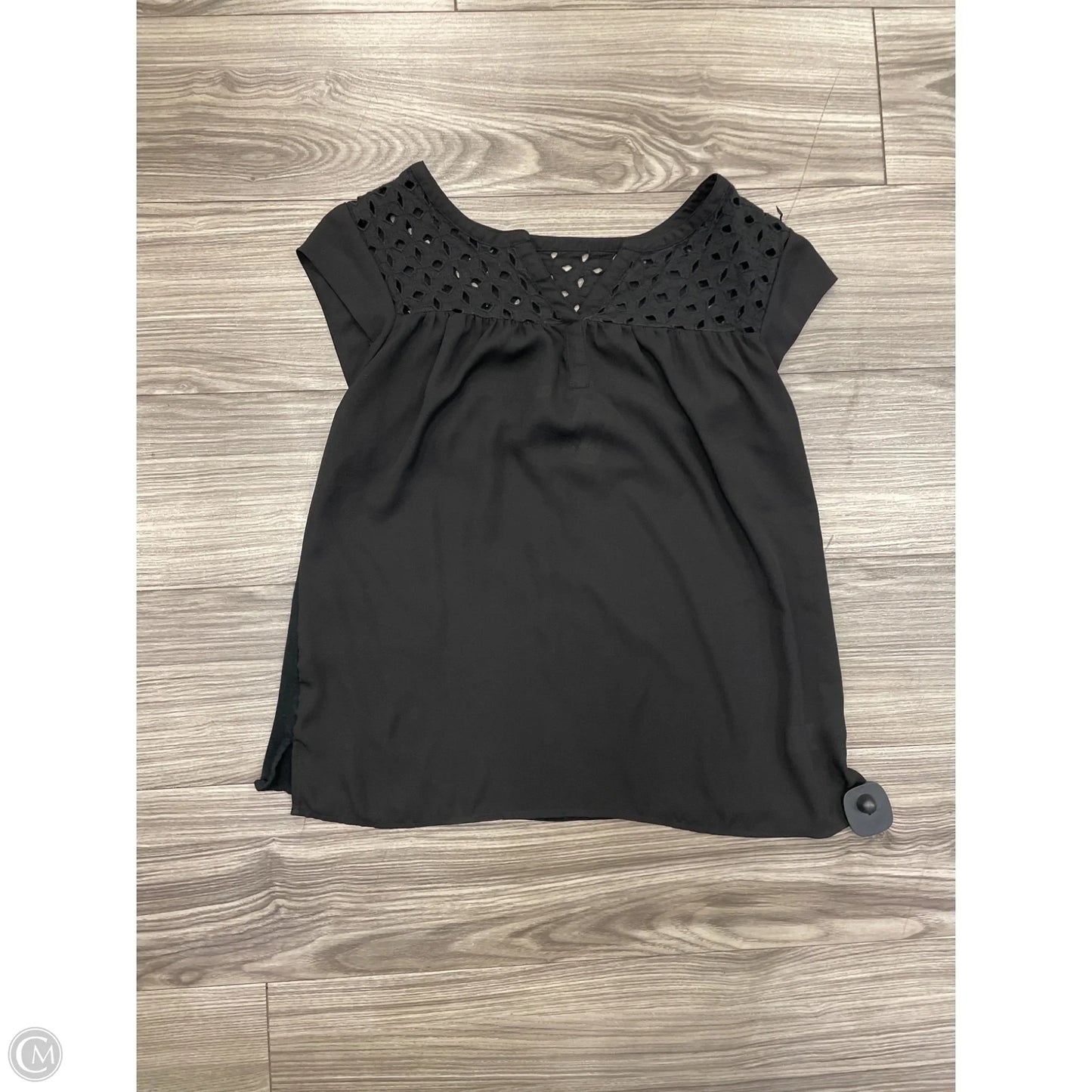 Top Short Sleeve By Dr2 In Black, Size: M