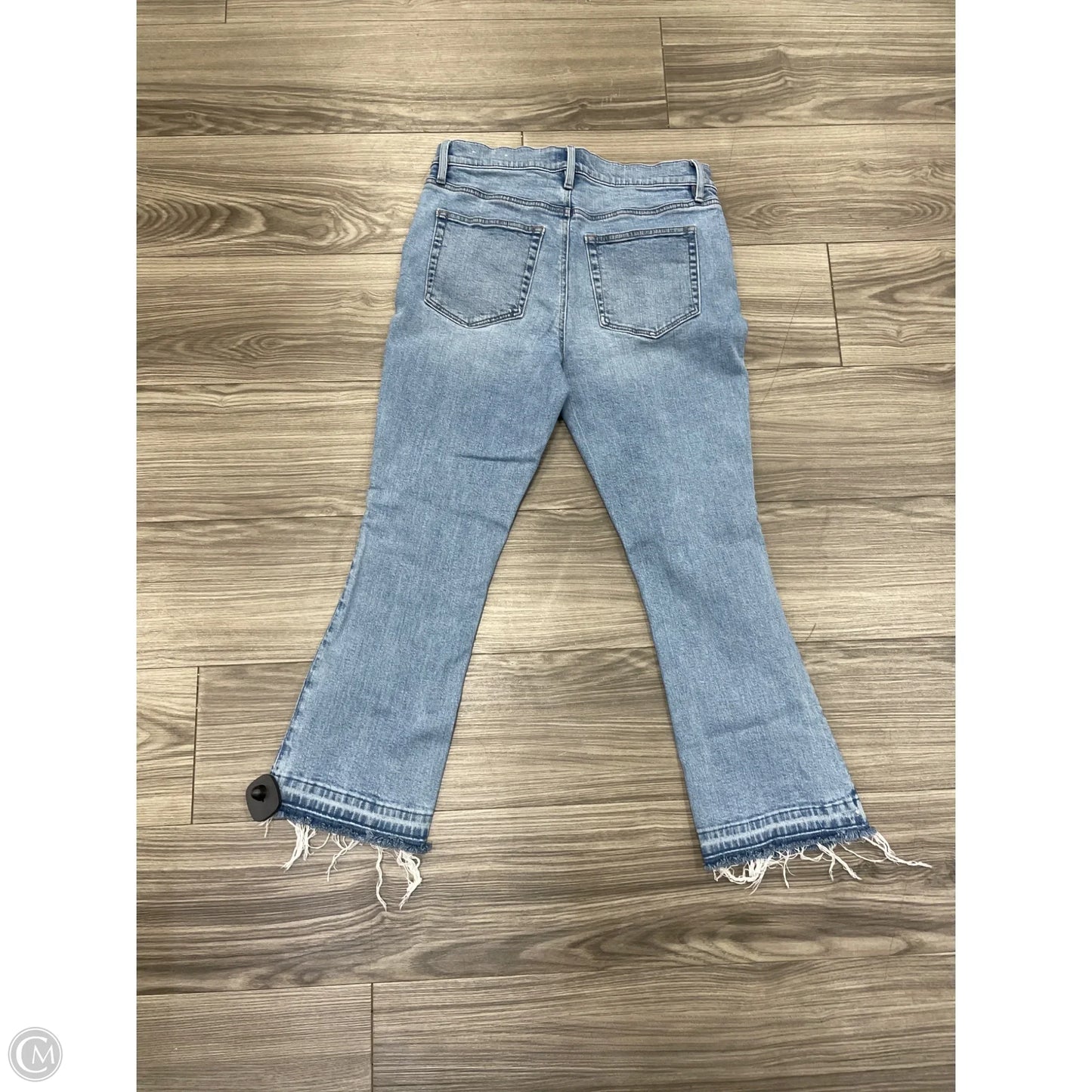 Jeans Flared By Loft In Blue Denim, Size: 6