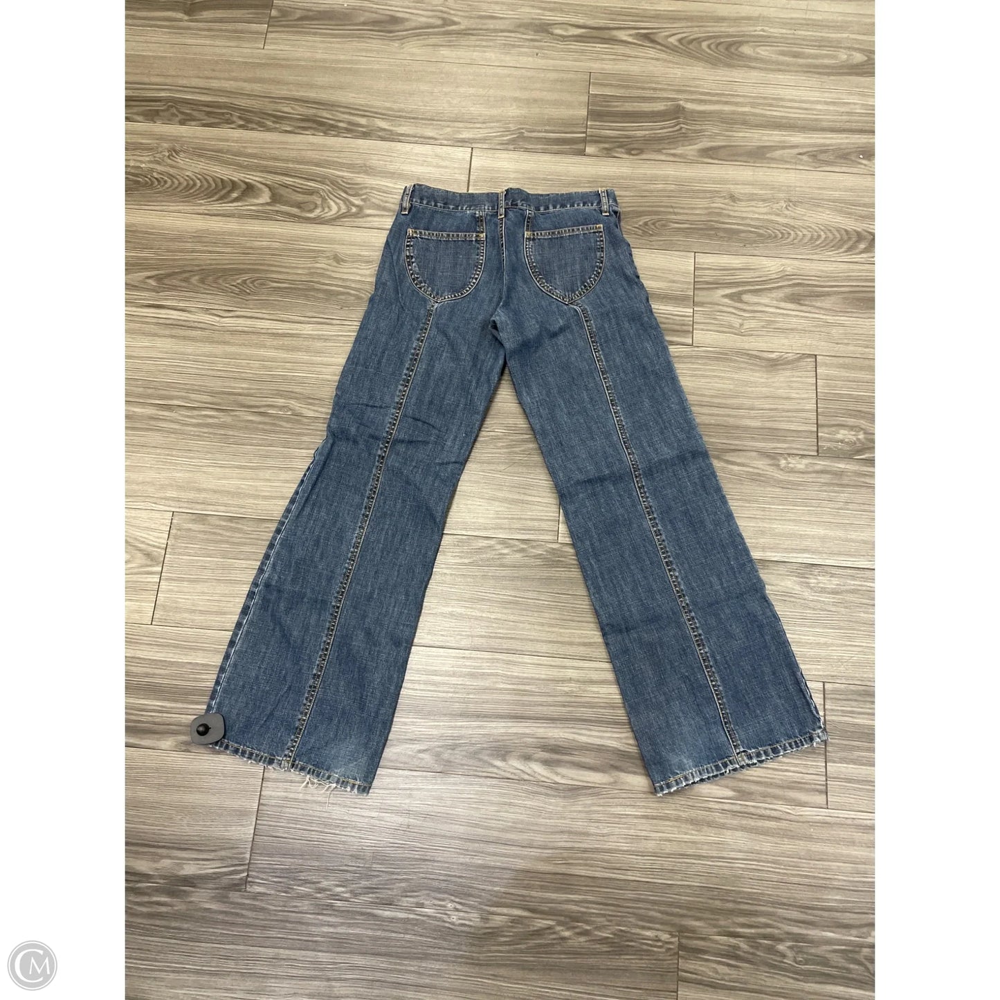Jeans Wide Leg By Levis In Blue Denim, Size: 8