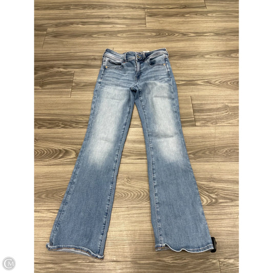 Jeans Boot Cut By American Eagle In Blue Denim, Size: 6
