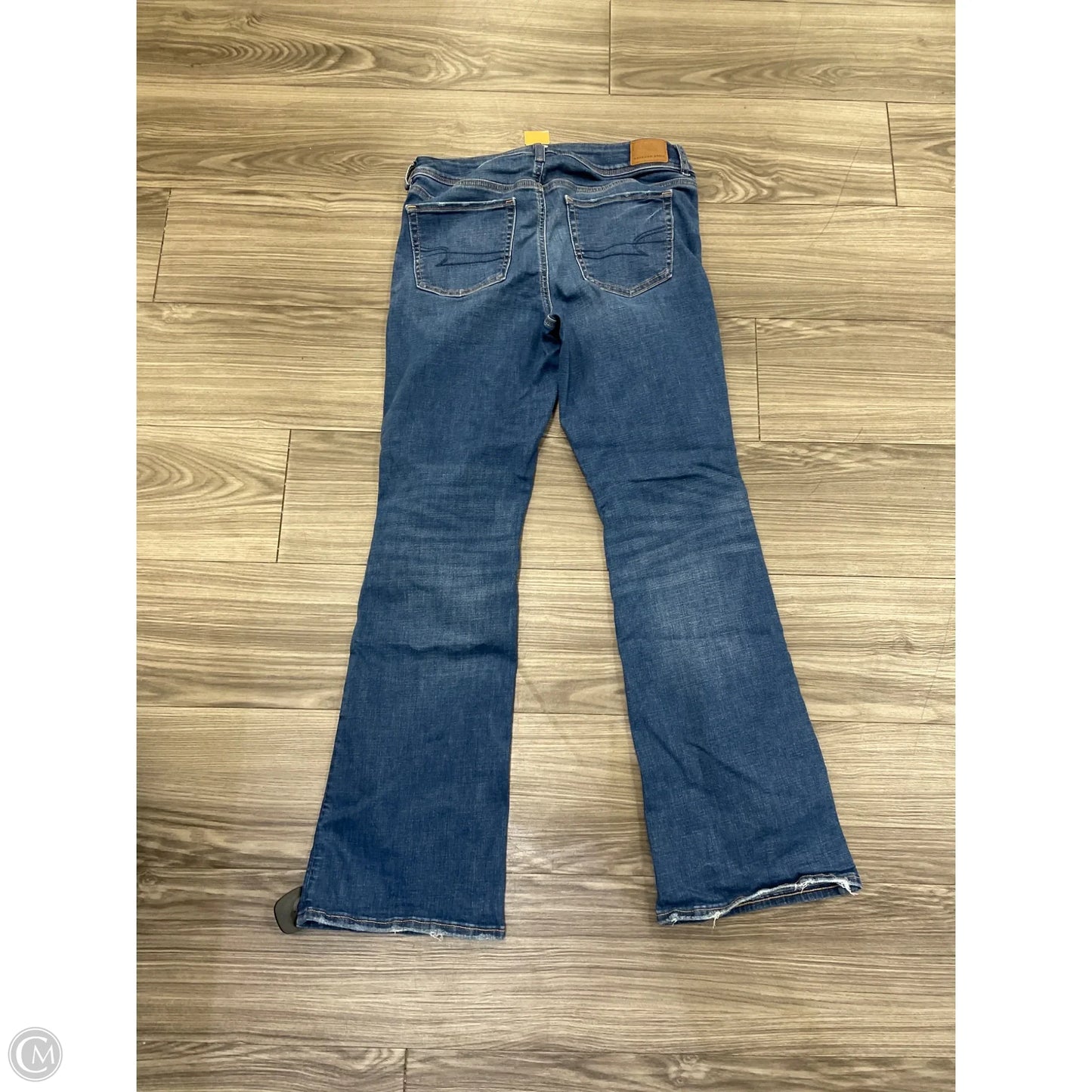 Jeans Boot Cut By American Eagle In Blue Denim, Size: 10