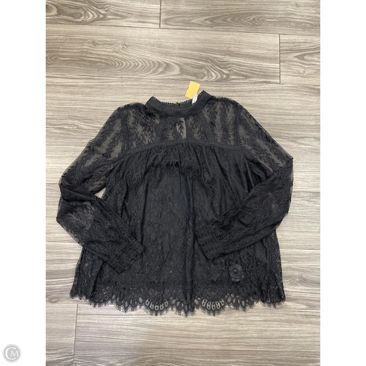 Top Long Sleeve By Xhilaration In Black, Size: Xl
