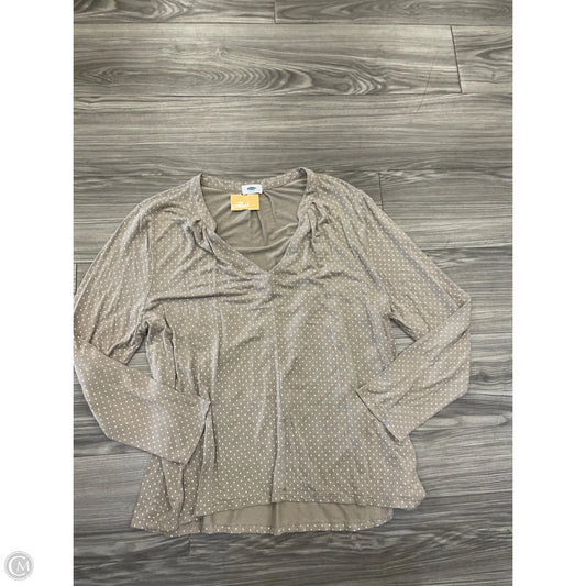 Top Long Sleeve By Old Navy In Tan, Size: Xxl