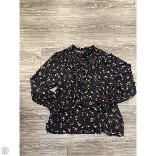 Top Long Sleeve By Madewell In Black, Size: Xl