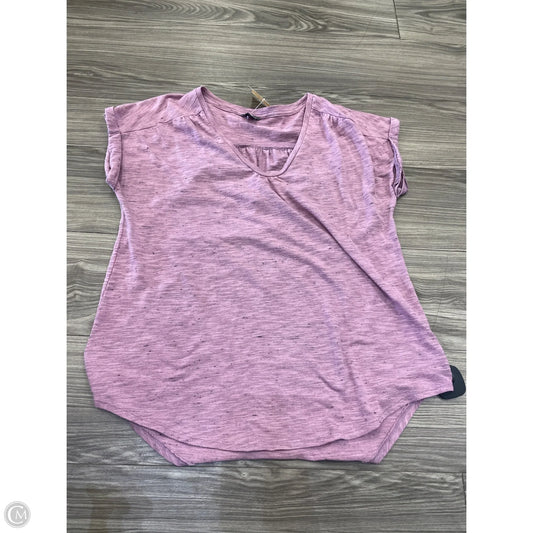 Top Short Sleeve By Eddie Bauer In Purple, Size: L