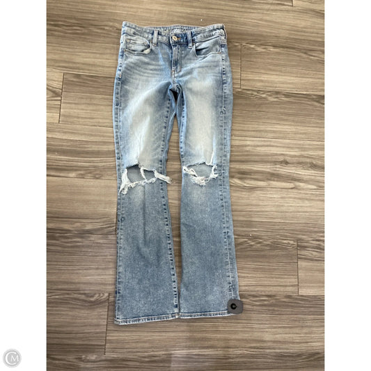 Jeans Boot Cut By American Eagle In Blue Denim, Size: 6