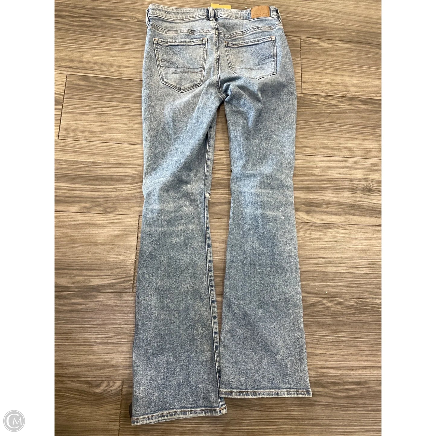 Jeans Boot Cut By American Eagle In Blue Denim, Size: 6