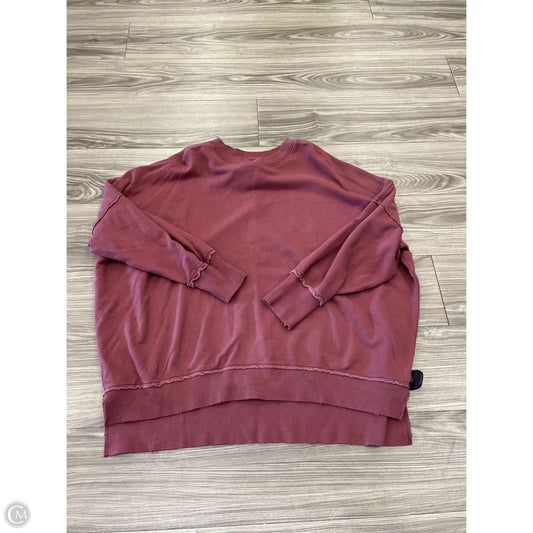 Sweatshirt Crewneck By Aerie In Red, Size: L