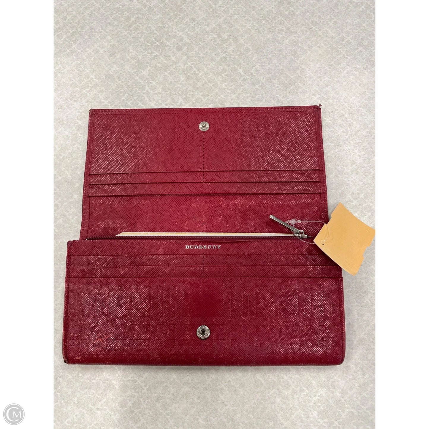 Wallet Luxury Designer By Burberry, Size: Medium