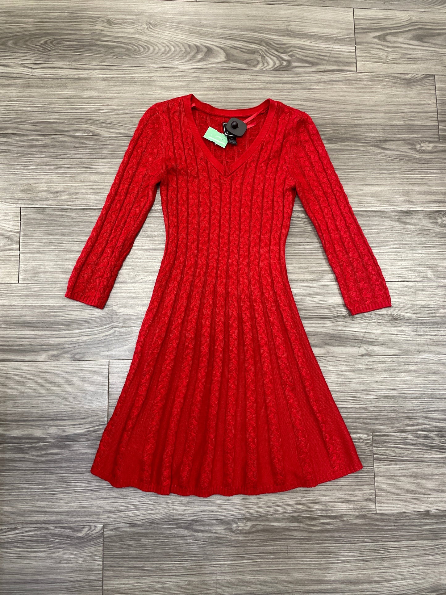 Dress Party Midi By Clothes Mentor In Red, Size: S