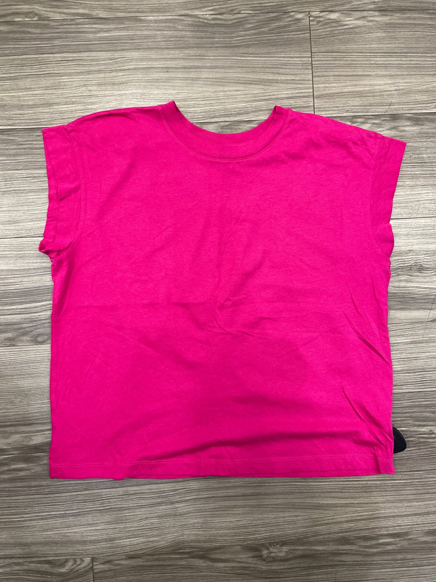 Top Short Sleeve By A New Day In Pink, Size: L