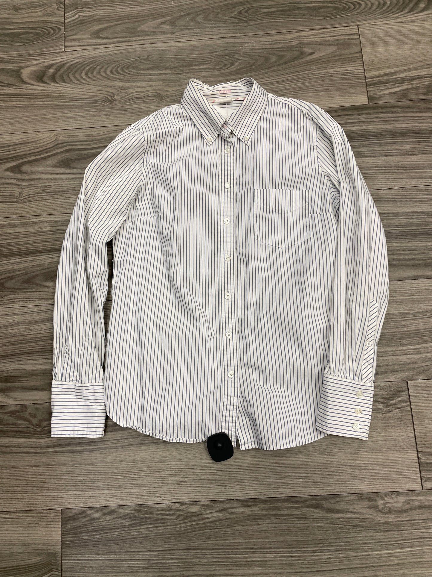 Top Long Sleeve By J. Crew In Striped Pattern, Size: M