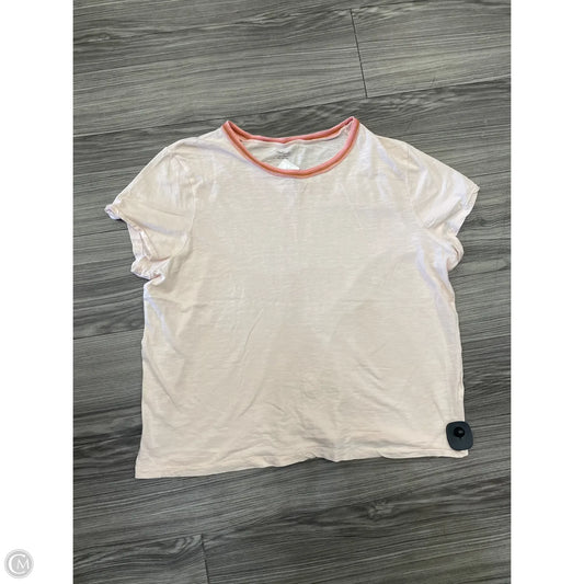 Top Short Sleeve By Madewell In Pink, Size: Xxl