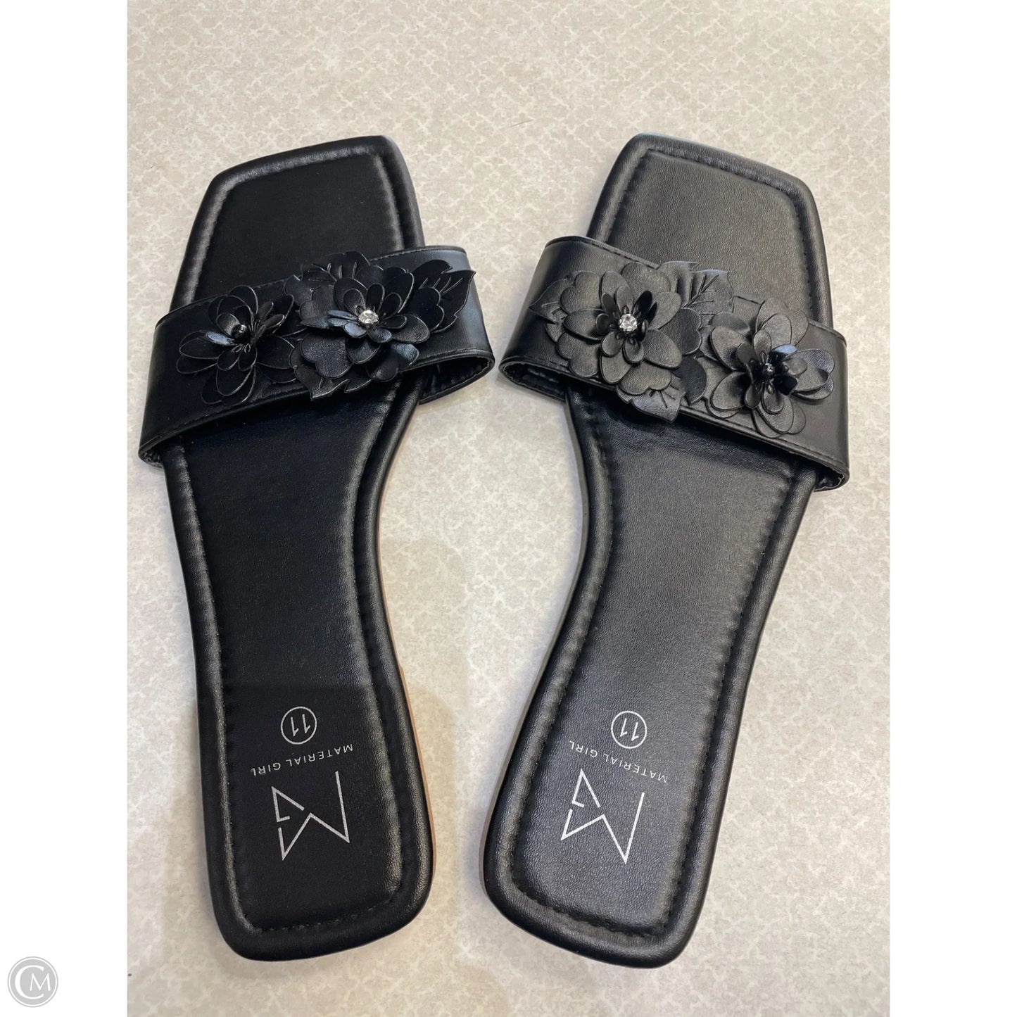 Shoes Flats By Material Girl In Black, Size: 11