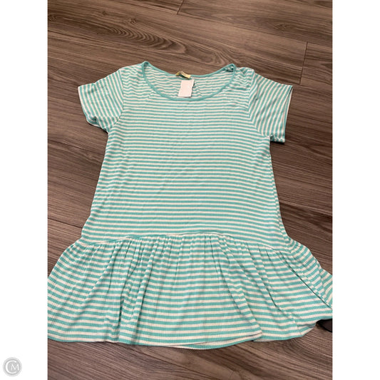Top Short Sleeve By Kori America In Striped Pattern, Size: S