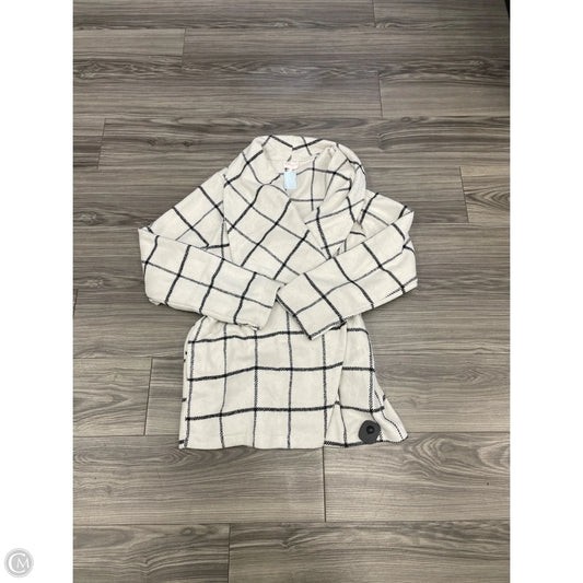 Coat Peacoat By Clothes Mentor In Black & Cream, Size: M