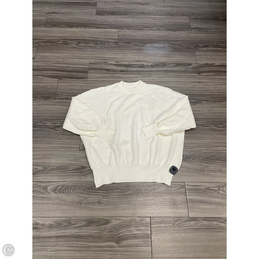 Sweater By Clothes Mentor In Cream, Size: L