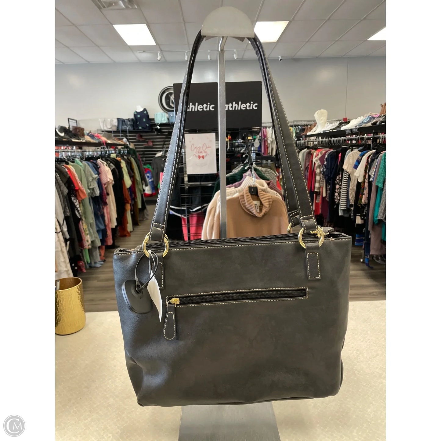 Handbag Leather By Cmc, Size: Medium