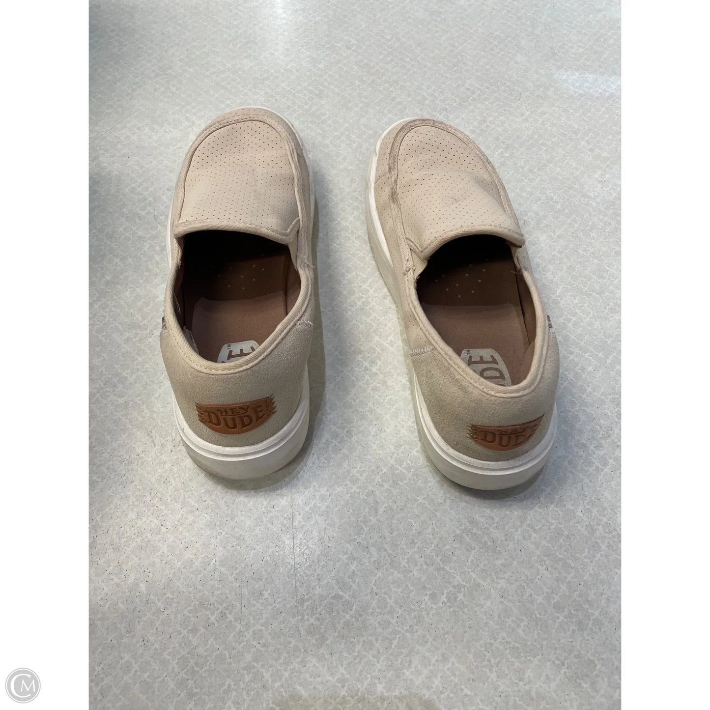 Shoes Heels Platform By Hey Dude In Cream, Size: 9