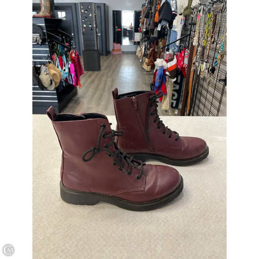 Shoes Hiking By Time And Tru In Red, Size: 8