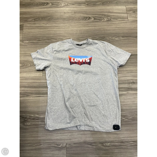 Top Short Sleeve By Levis In Grey, Size: 30