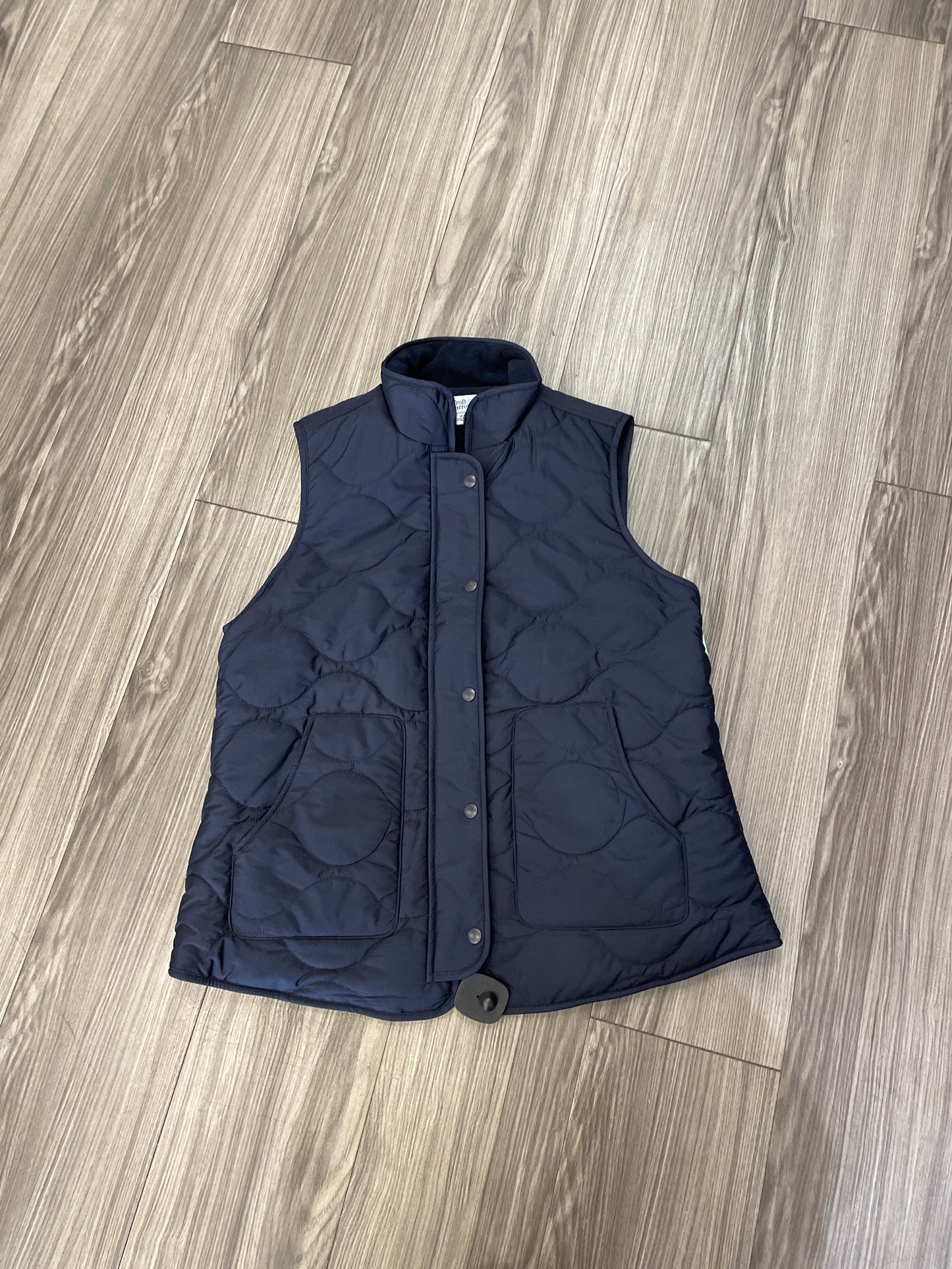 Blue Vest Puffer & Quilted Croft And Barrow, Size M