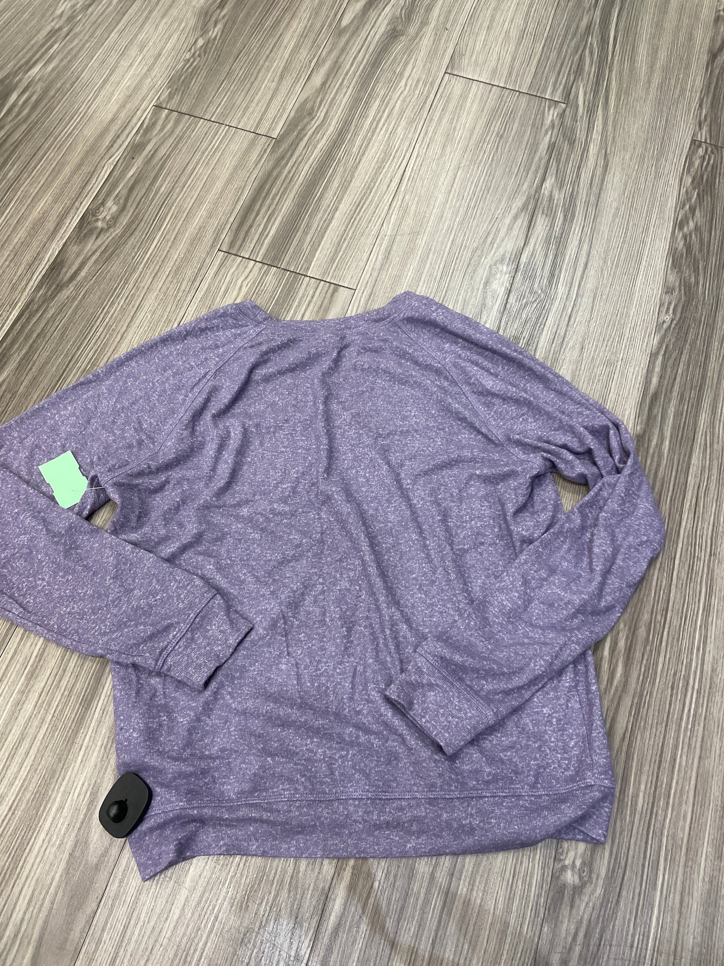 Purple Top Long Sleeve Bobs, Size S