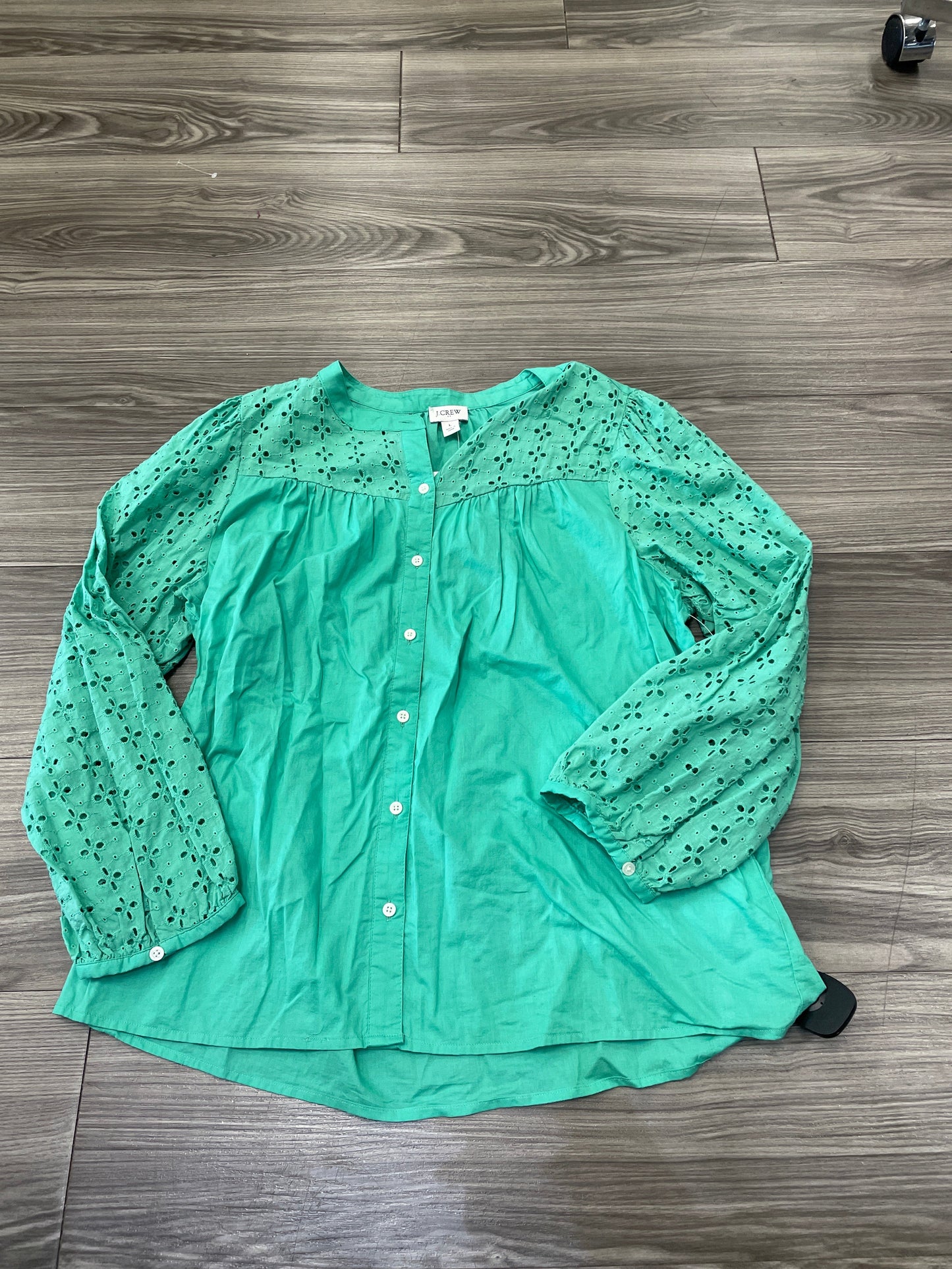 Green Top Long Sleeve J. Crew, Size L