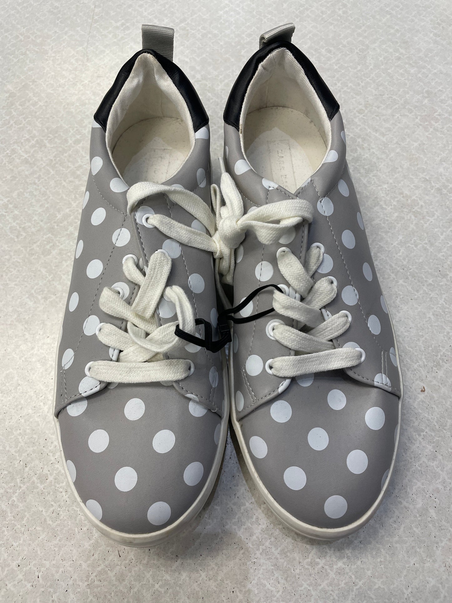 Grey Shoes Sneakers Zara Basic, Size 8