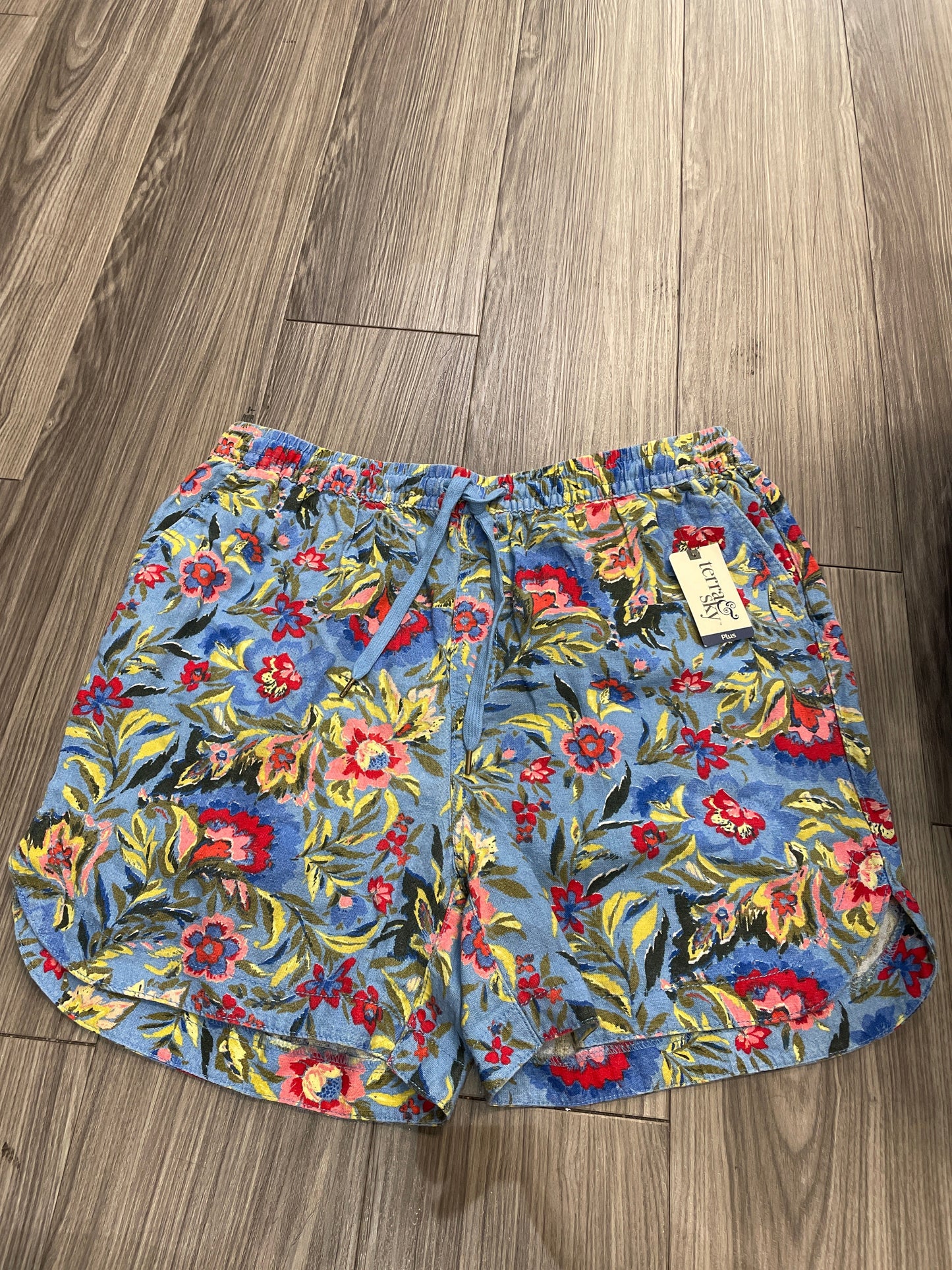 Geometric Pattern Shorts Terra & Sky, Size 14