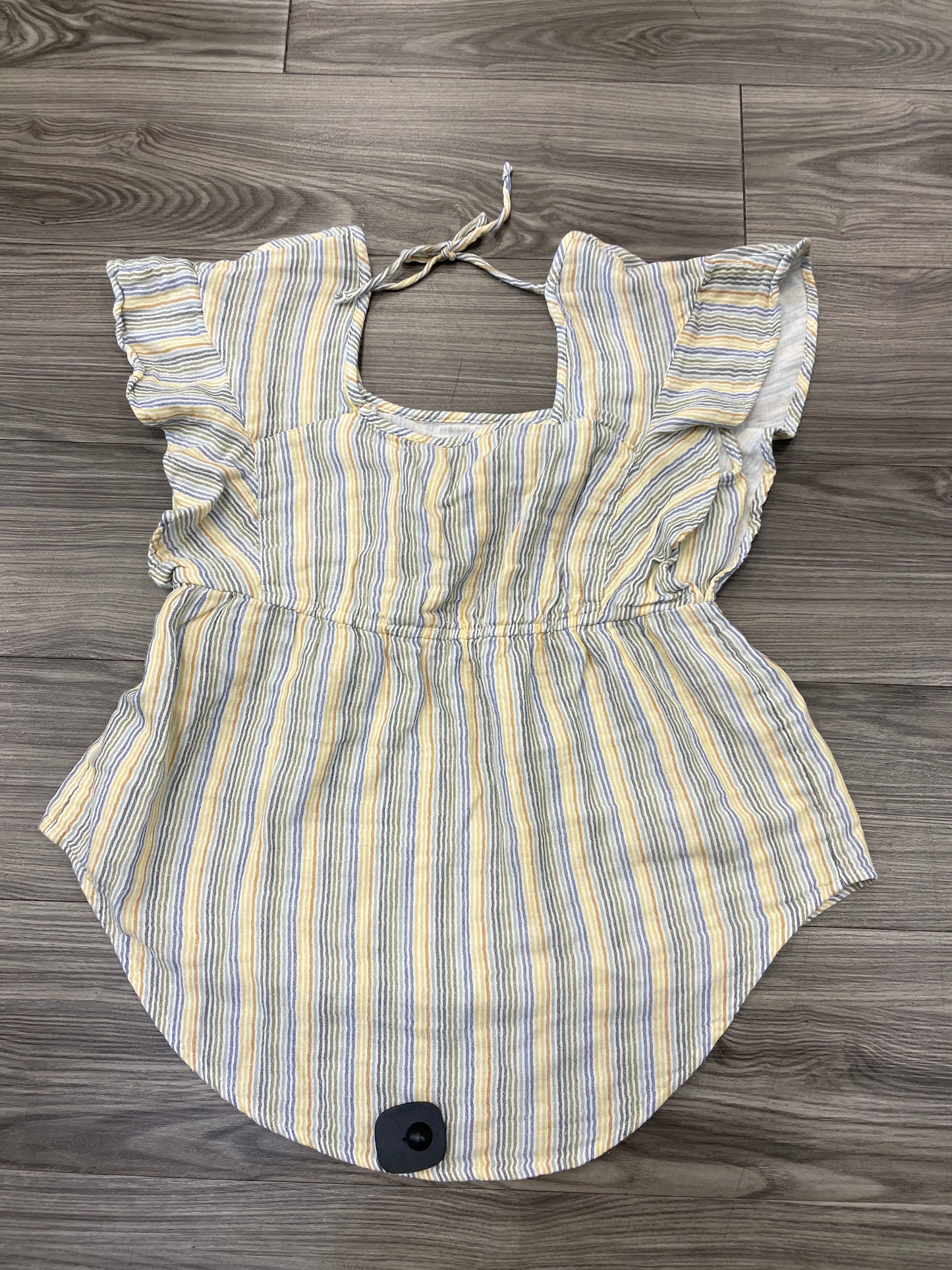 Striped Pattern Top Short Sleeve Sonoma, Size S