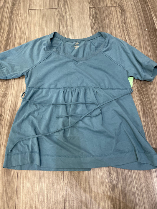 Blue Top Short Sleeve Duo, Size Xl