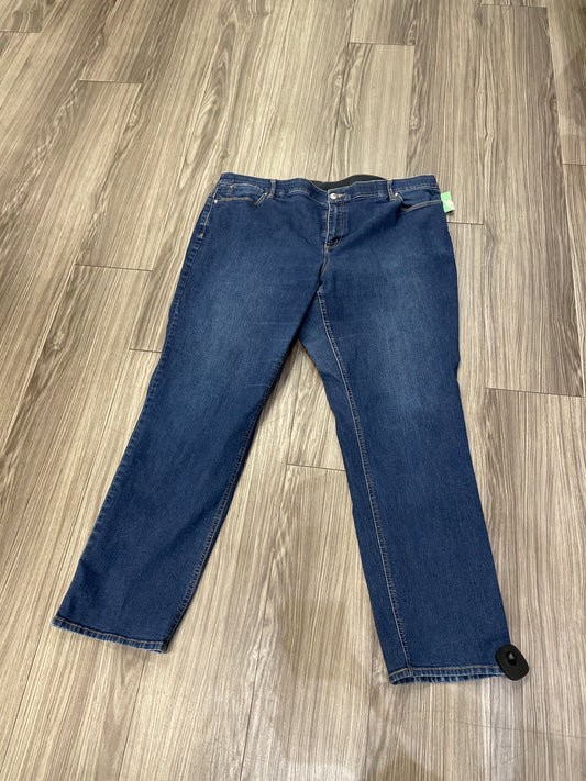 Blue Jeans Straight Cj Banks, Size 20