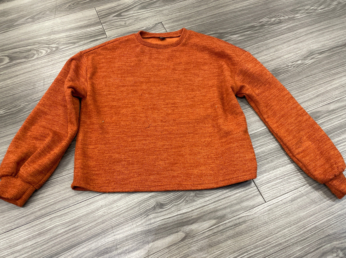 Orange Top Long Sleeve Shein, Size M