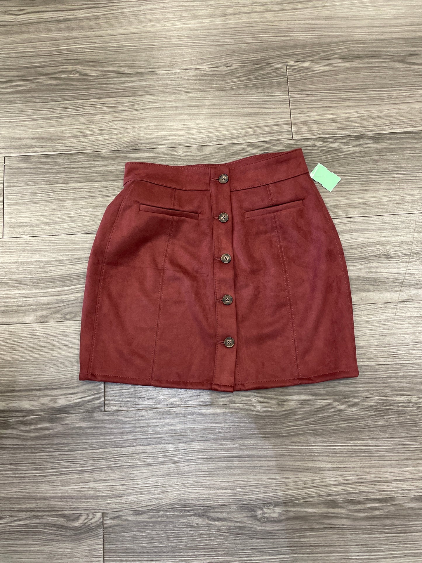 Red Skirt Mini & Short Maurices, Size 8