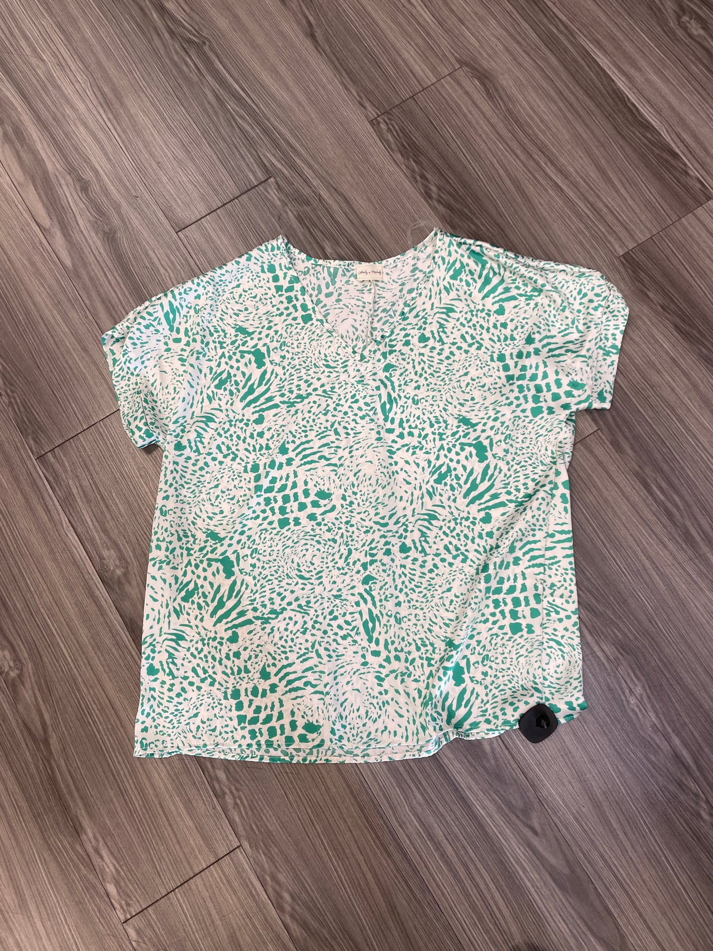 Green Top Short Sleeve Lovely Melody, Size Xl