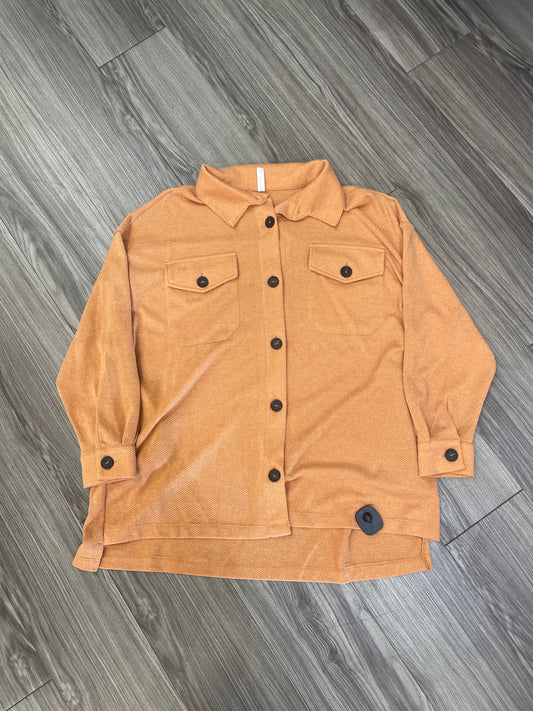 Orange Jacket Shirt Zenana Outfitters, Size 1x