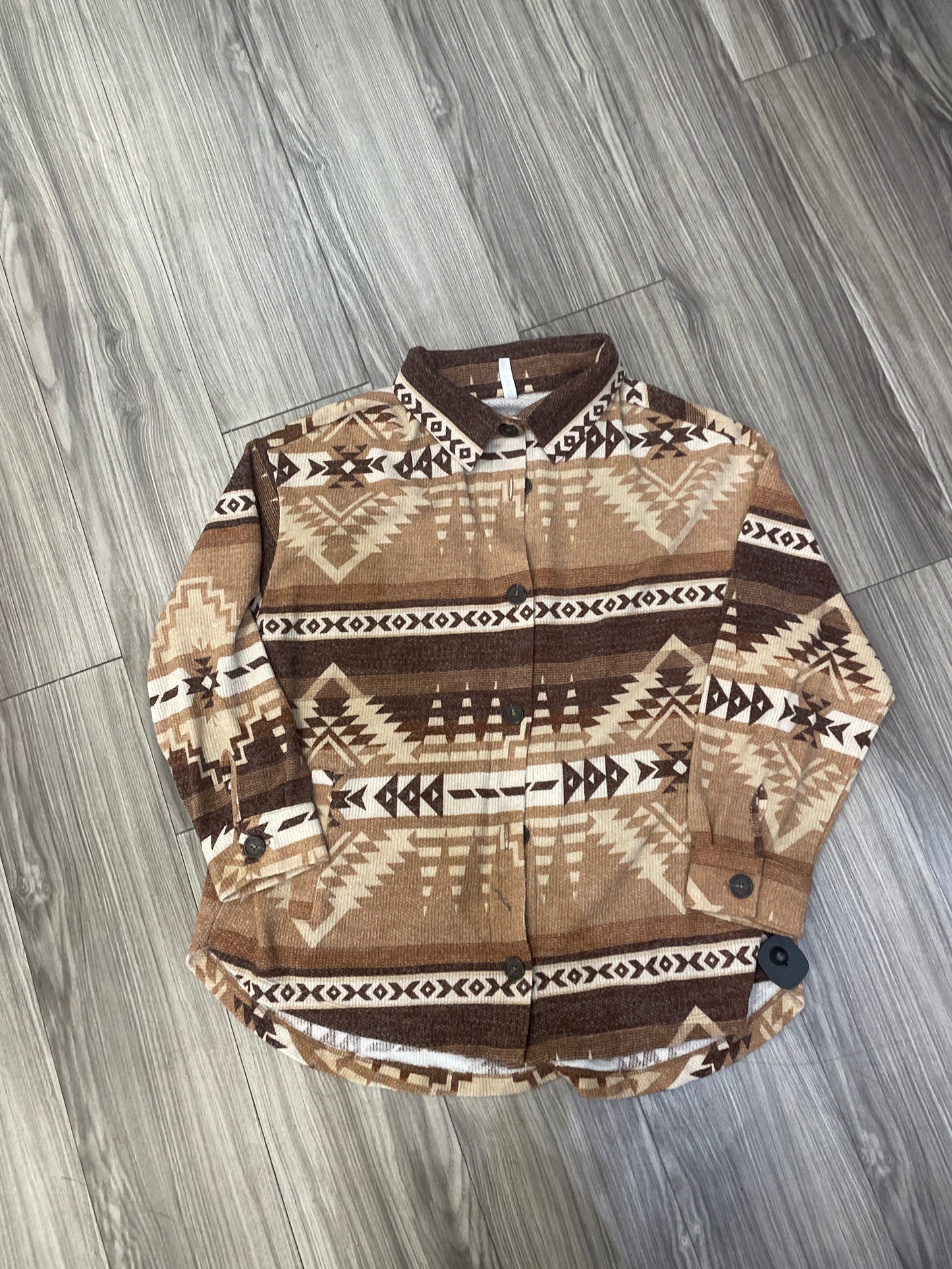 Brown Jacket Shirt Zenana Outfitters, Size 1x