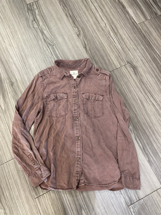 Mauve Top Long Sleeve American Eagle, Size S