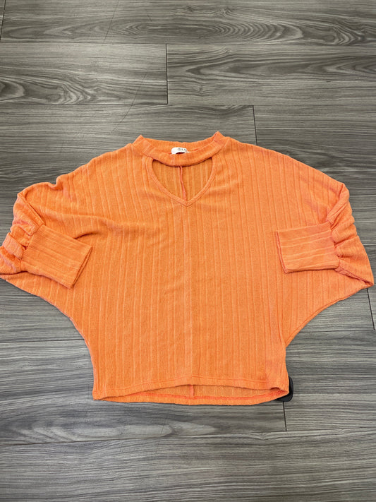 Orange Top Long Sleeve Jolie, Size S