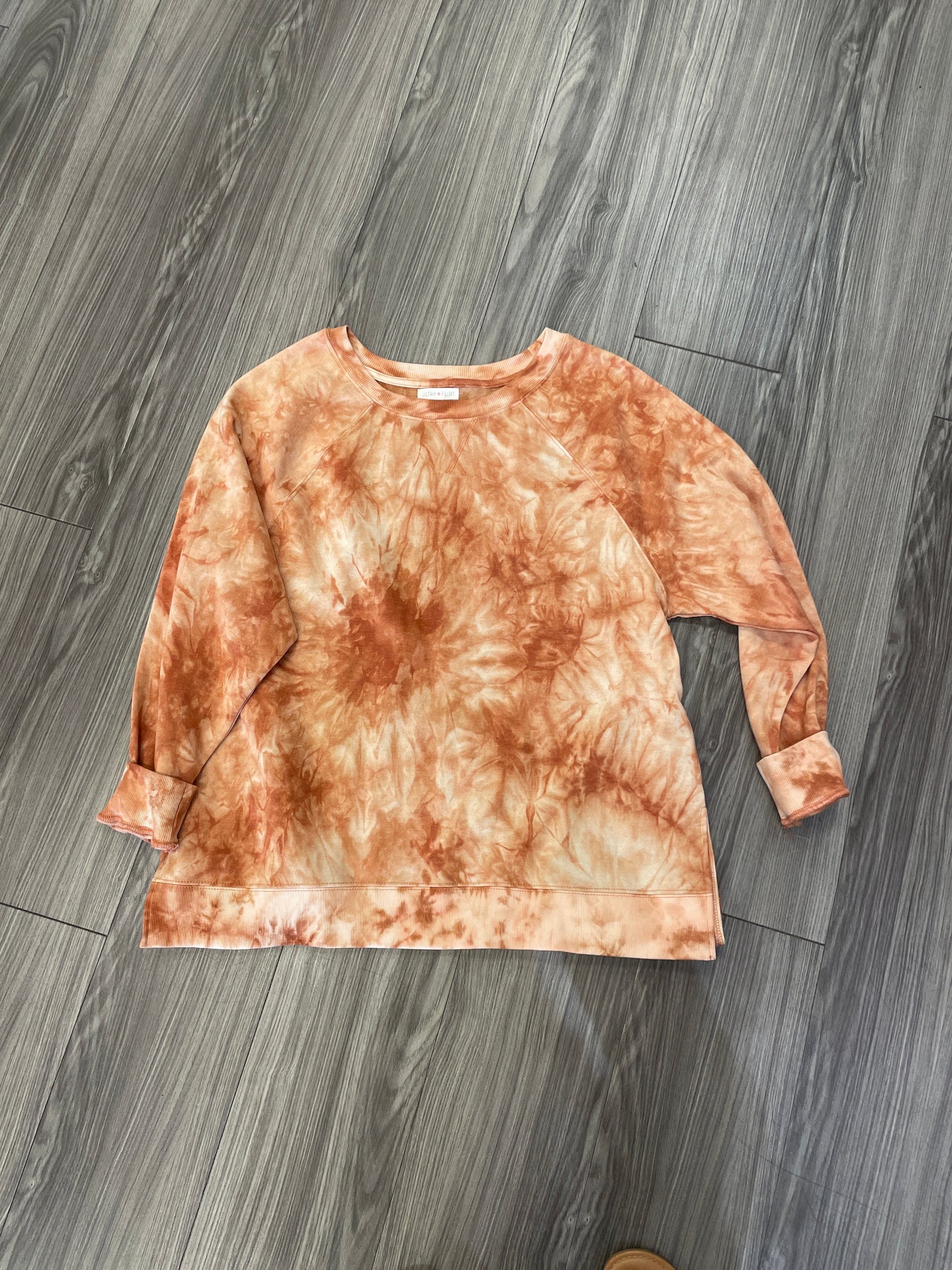 Orange Sweatshirt Crewneck Ultra Flirt, Size Xl