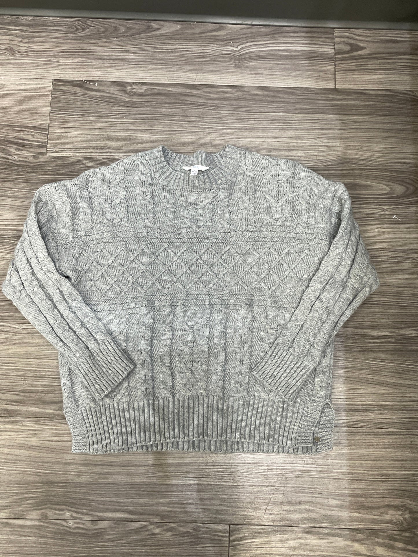 Sweater By Time And Tru In Grey, Size: L