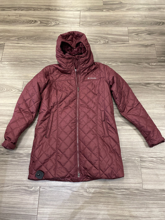 Coat Puffer & Quilted By Columbia In Maroon, Size: Xl