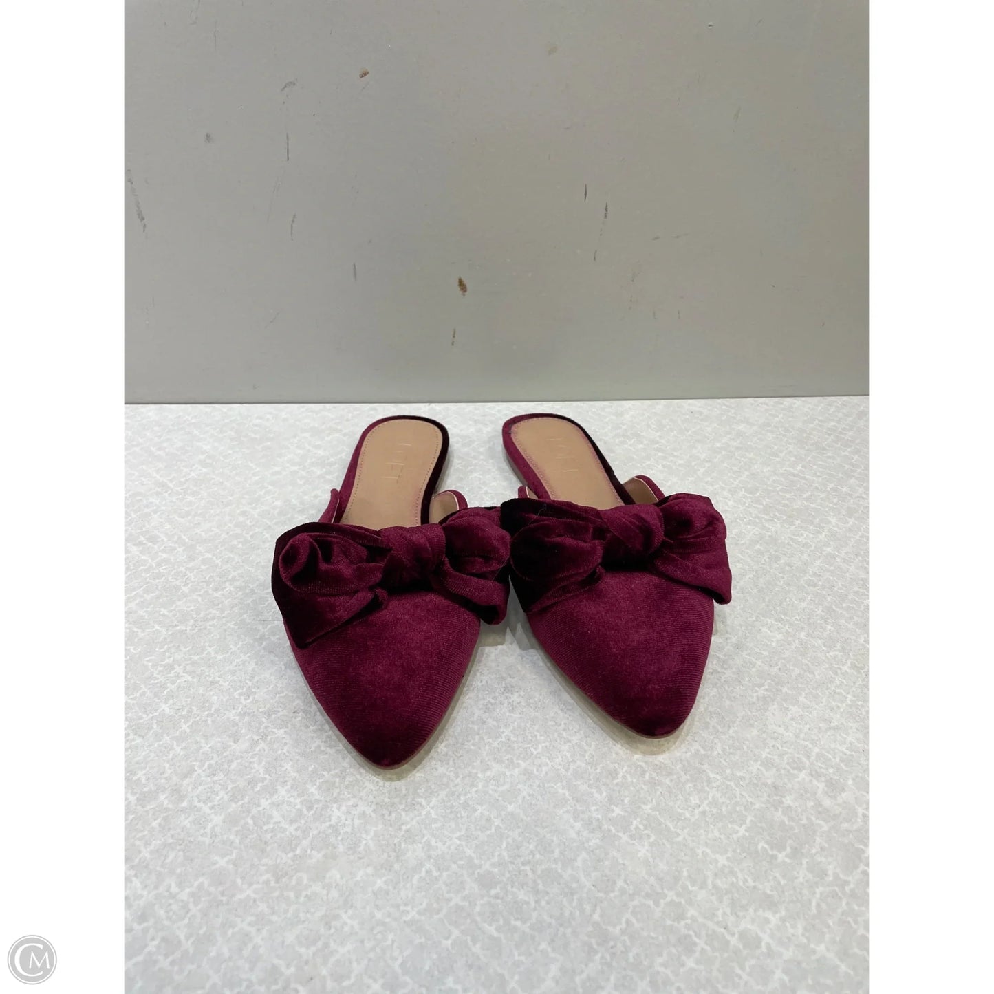 Shoes Flats By Loft In Maroon, Size: 5