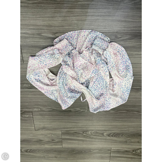 Blouse Long Sleeve By Express In Multi-colored, Size: S