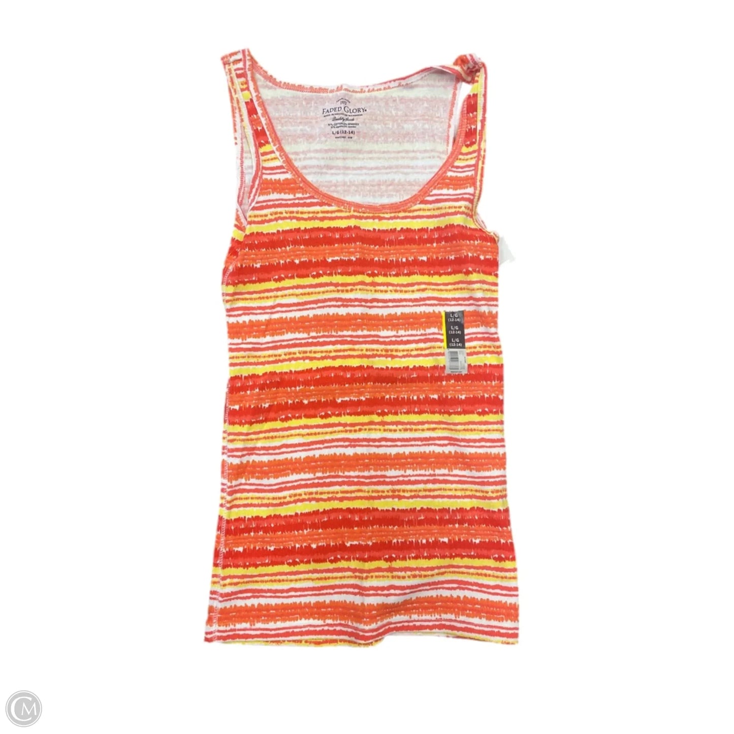 Tank Top By Faded Glory In Orange, Size: L