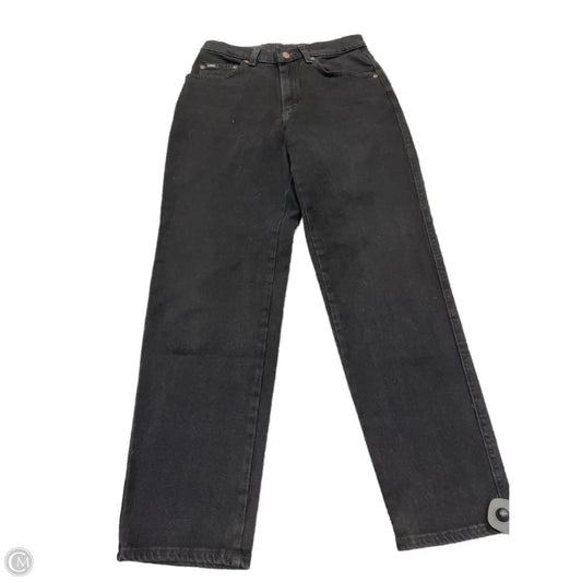 Jeans Boyfriend By Lee In Black Denim, Size: 2