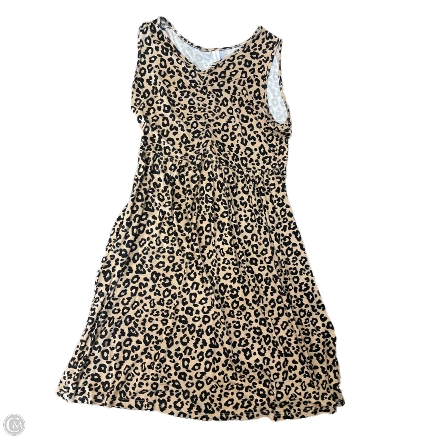 Dress Casual Midi By Cmc In Animal Print, Size: L