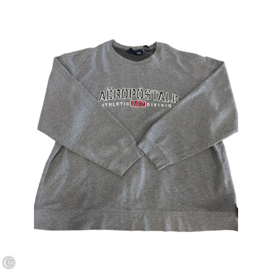 Sweatshirt Crewneck By Aeropostale In Grey, Size: L