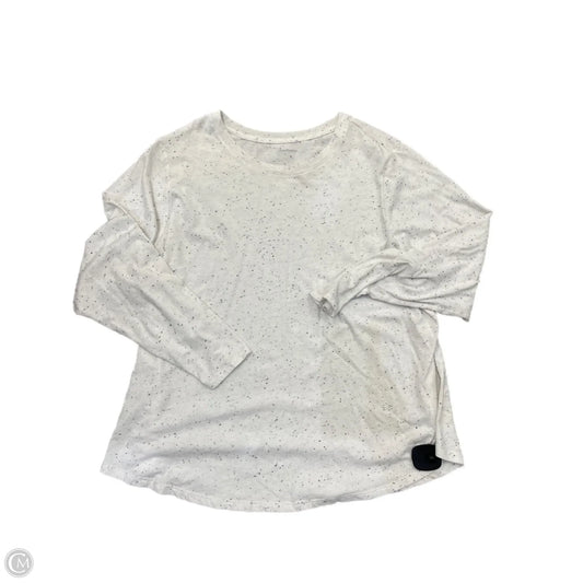 Top Long Sleeve By Old Navy In White, Size: 2x